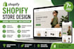 design a modern shopify store, shopify website, or shopify dropshipping store