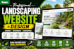 create a modern lawn care and gardening website design