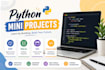 develop python mini projects using oop, sqlite and gui