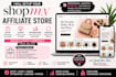 shopmy affiliate store setup layout design optimization product curation updates