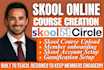 skool course creation skool community setup, course content upload curriculum