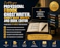 be your professional ebook ghostwriter, ghost book writer and book editor