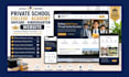 build a professional private school college academy daycare kindergarten website