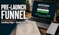 create a crowdfunding pre launch landing page and email funnel
