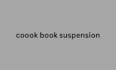 do cooking book sspension