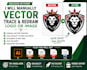 manually vector trace redraw logo and convert image to vector and fast speed