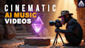 create unique ai generated music video and music visualization, lyrics animation