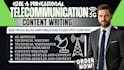 write b2b telecom, telecommunication, 5g, iot technical content, case studies
