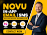setup novu in app email sms notification workflow