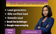 do b2b lead generation, lead scraping and prospect  service