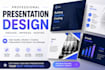 design saas pitch deck, sales deck, powerpoint and canva slides