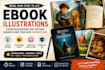 create professional ebook illustrations book cover and custom illustrations