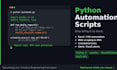 build a pytho script to eliminate your repetitive tasks