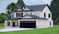 design contemporary style, elevation visualize, basement plan,photorealistic cgi