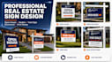 design open house, real estate signs professionally