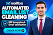 set up mailfloss automated email list cleaning esp integration and verification