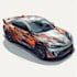 create racing car wrap, itasha wrap design