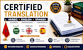 do certified translation arabic, english and spanish
