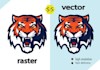 change raster logo to vector