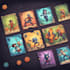 design playing card game design card illustration
