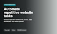automate repetitive website tasks with a browser script