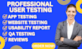 user test app and website testing,QA,iphone,ipad,and android user testing