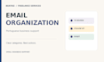 organize portuguese business emails and follow up tasks