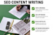 write SEO friendly blog posts and articles