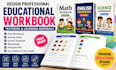 design educational workbook,textbook,learning materials,create kids workbook