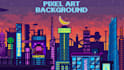 create pixel art parallax background pixel landscape environment pixel scene art