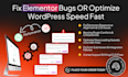 fix elementor bugs or optimize wordpress speed fast
