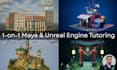 teach you 3d modeling and level art in unreal engine