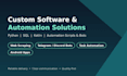 build software solutions using python, sql and kotlin