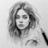 sketch handmade charcoal pencil drawing with shipping