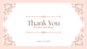 degsion elegent thanks you card