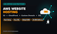 host your static website on AWS with s3, cloudfront and custom domain