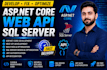 develop, fix, or optimize asp net core web apis and sql server