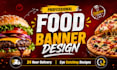 design food posters, menu flyers and social media graphics