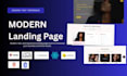build a modern responsive landing page using react