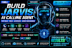 build jarvis ai calling agent business automation make com zapier n8n workflows