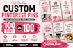 create high converting pinterest pin design for your brand
