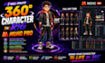 create 360 character rig in moho pro