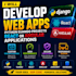 develop web apps, python django projects, react or angular applications