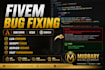 fix your fivem qbcore script errors and lua bugs