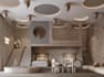 design, render cgi kids room, daycare interior, playing zone, study room visual