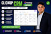 build a custom clickup CRM with dashboards workflows and automation