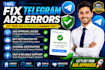 fix telegram ads approval errors and ad destination for bot and channel
