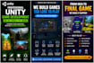 develop unity game, 2d 3d mobile game, PC, multiplayer game