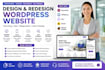 design redesign wordpress website with elementor wpbakery divi bricks or beaver