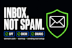 set up your cold email system with domain auth and inbox warmup